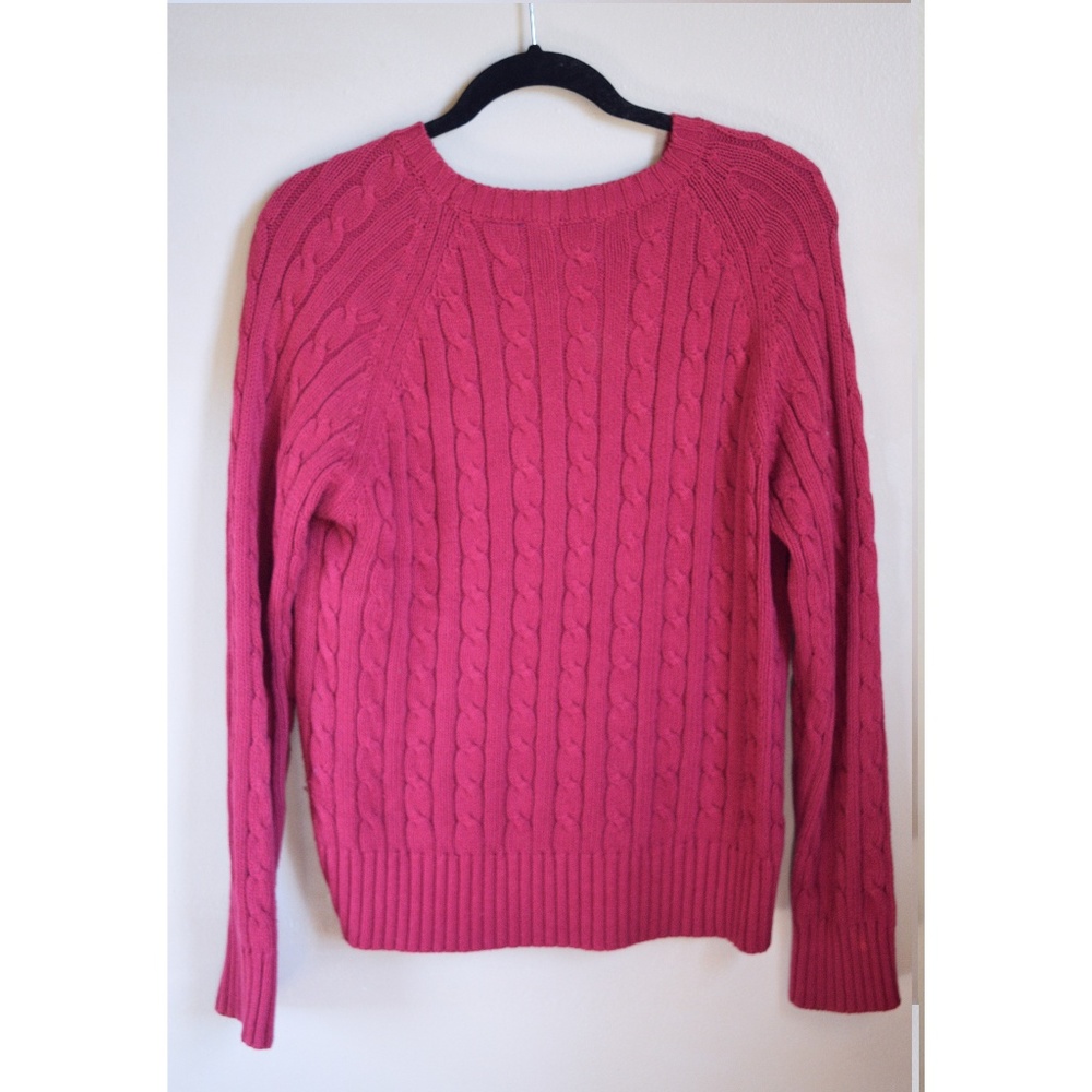 Red Knit Pattern Sweater - Picture 3 of 3